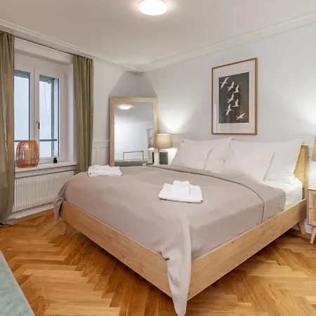 Appartement Boho - 80 Qm, 3 Schlafzimmer, Balkon & Zugang Zur Dachterrasse Mit Grill & Seesicht Zurich