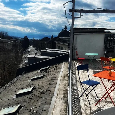 Appartement Boho - 80 Qm, 3 Schlafzimmer, Balkon & Zugang Zur Dachterrasse Mit Grill & Seesicht