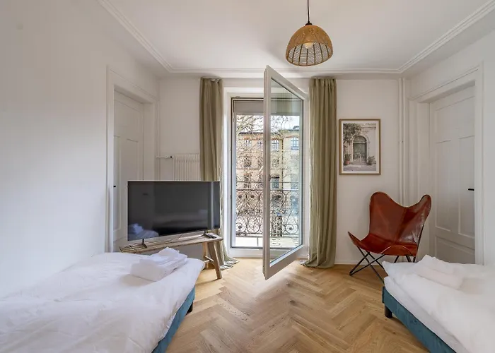 Boho - 80 Qm, 3 Schlafzimmer, Balkon & Zugang Zur Dachterrasse Mit Grill & Seesicht * Zurique